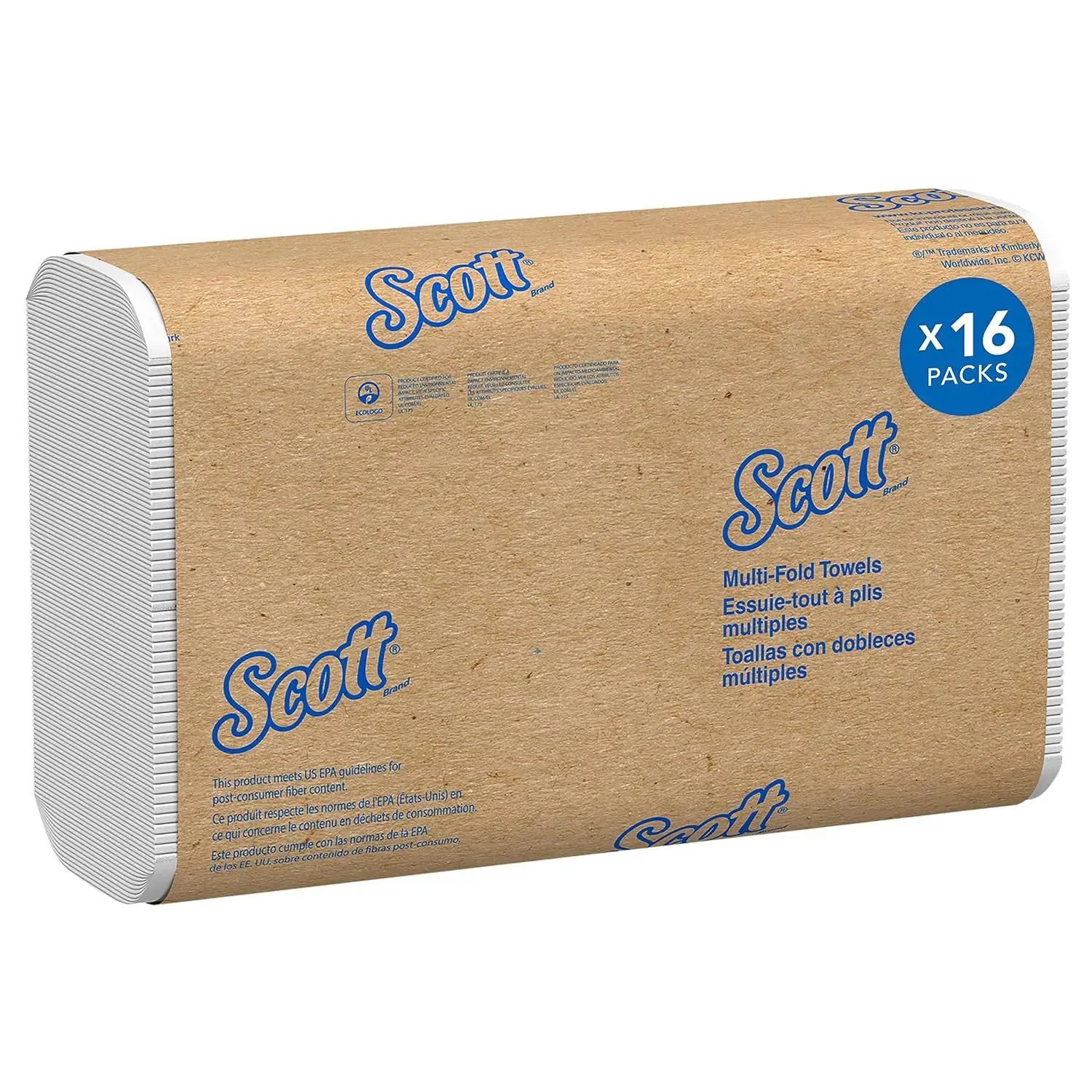 Scott® Multifold Paper Towels (01840), with Absorbency Pockets™, 9.2