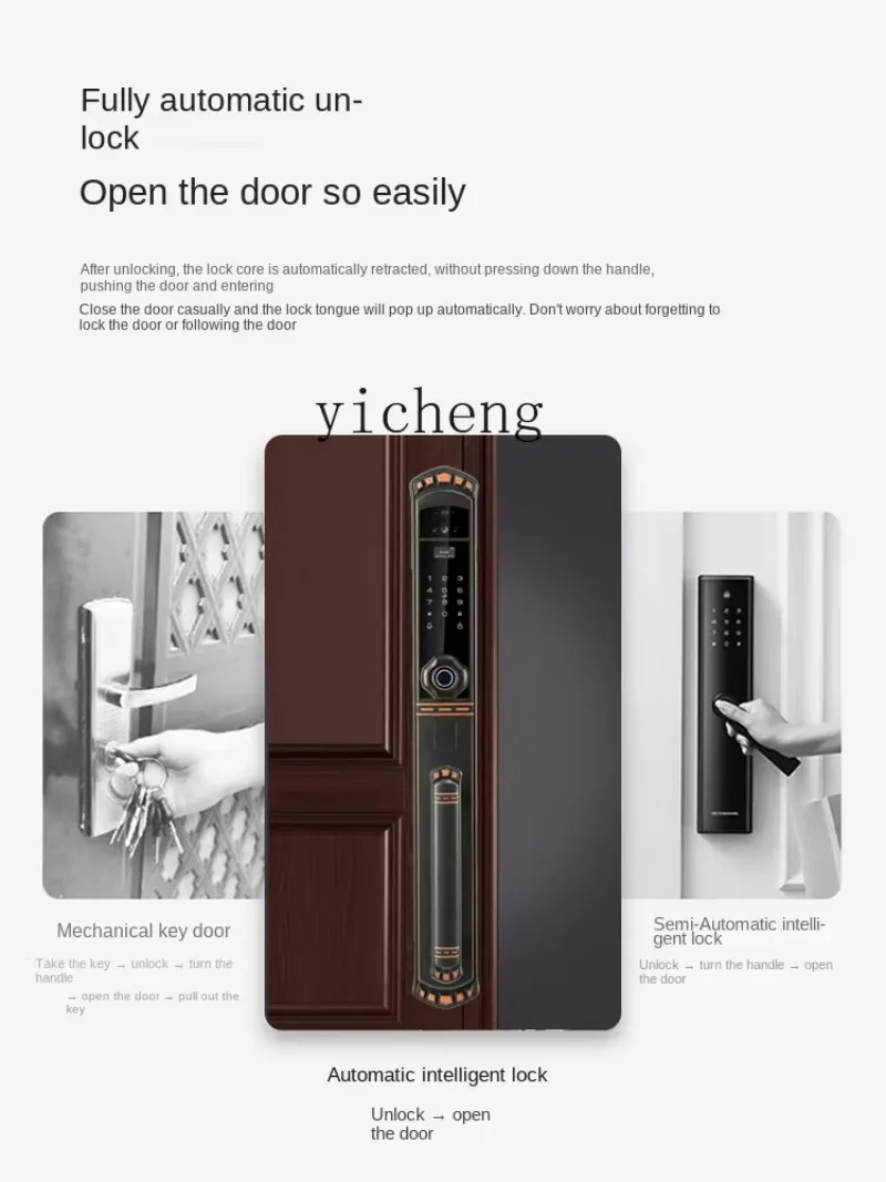 C19- 3d Face Recognition Visual Door Anti-Theft Door Automatic Intelligent Password Lock