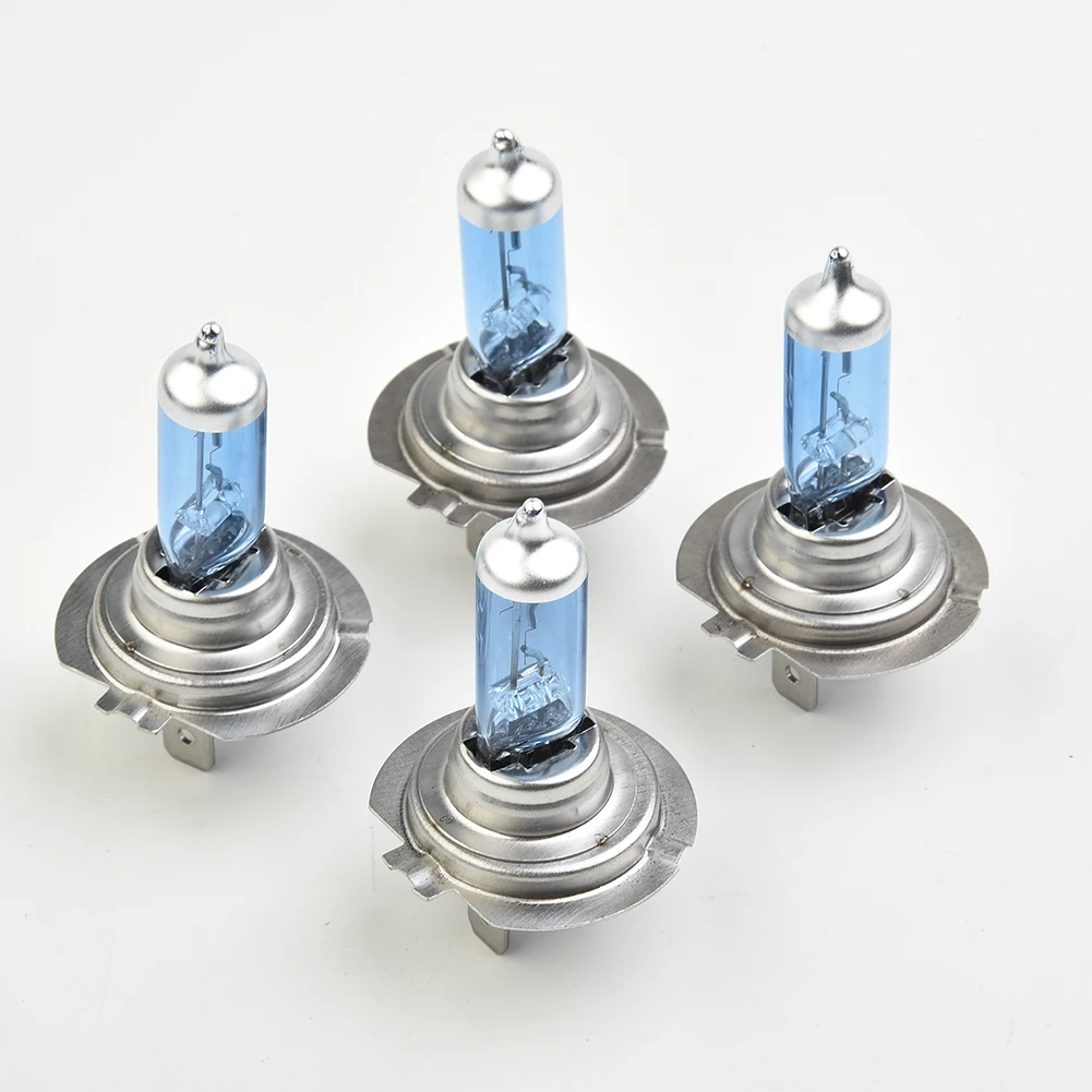 4Pcs 12V H7 100W 6000K Halogen Cars Light Lamp Super Bright Halogen Car Headlight Bulbs Superbright Halogan H7 Headlight Bulbs