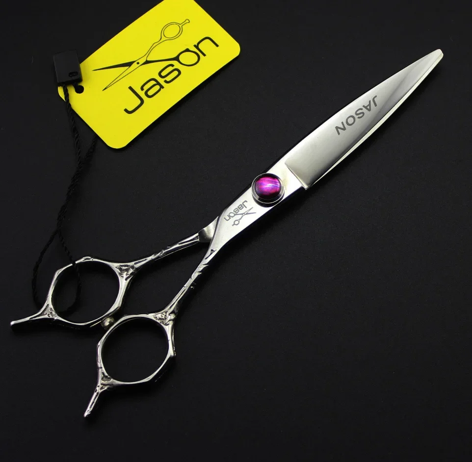 356# Hairdressing Scissor 4Pcs Suit+Combs+Bag 5.5'' Brand Jason Carve Handle 440C Cutting Scissors Thinning Shears Hair Scissors