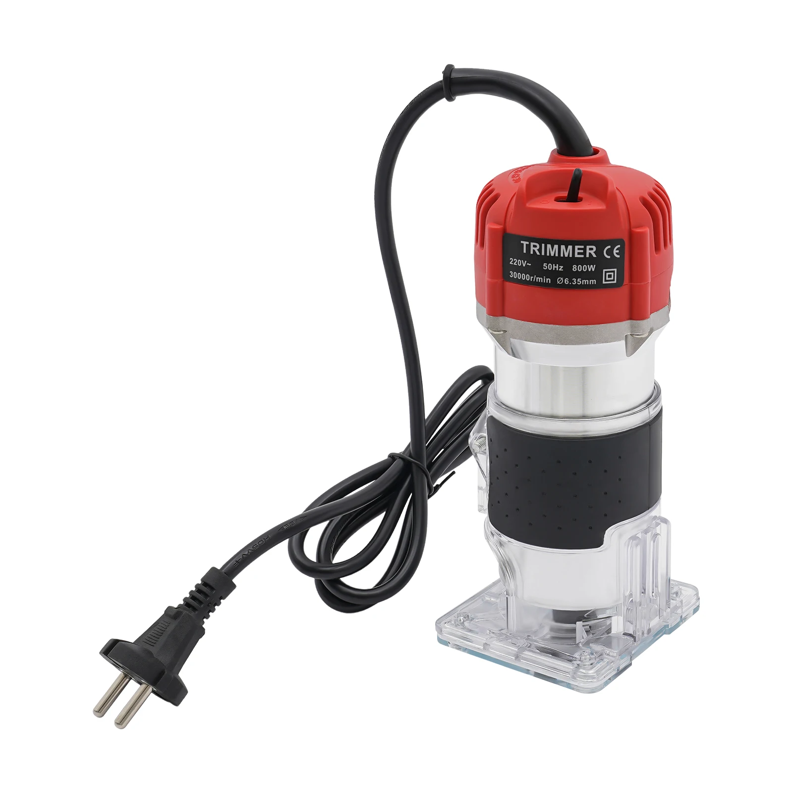 Image of Trimmer elettrico da 800 W Route elettrica Router multifunzione Router di legno Fresa manuale Lavorazione del legno per smussatura Punzonatura cod004