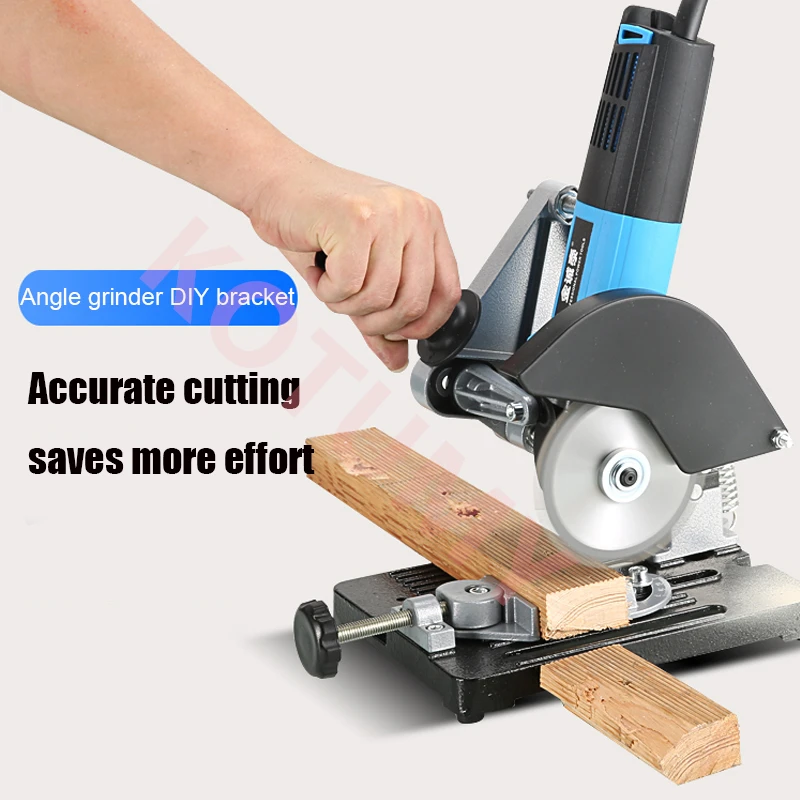 

Angle Grinder Holder Fixed Angle Grinder Stand Woodworking Tool DIY Cut Stand Grinder Support Bracket For 100-125 Angle Grinder