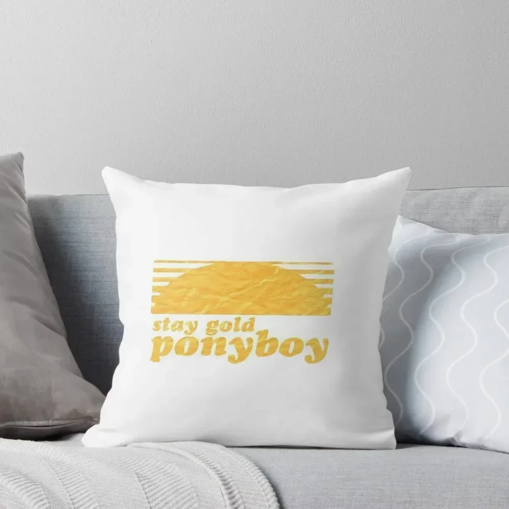 

Stay Gold, Ponyboy Throw Pillow Pillow Covers Decorative Couch Pillows Pillowcases Bed Cushions Luxury Pillow Cover