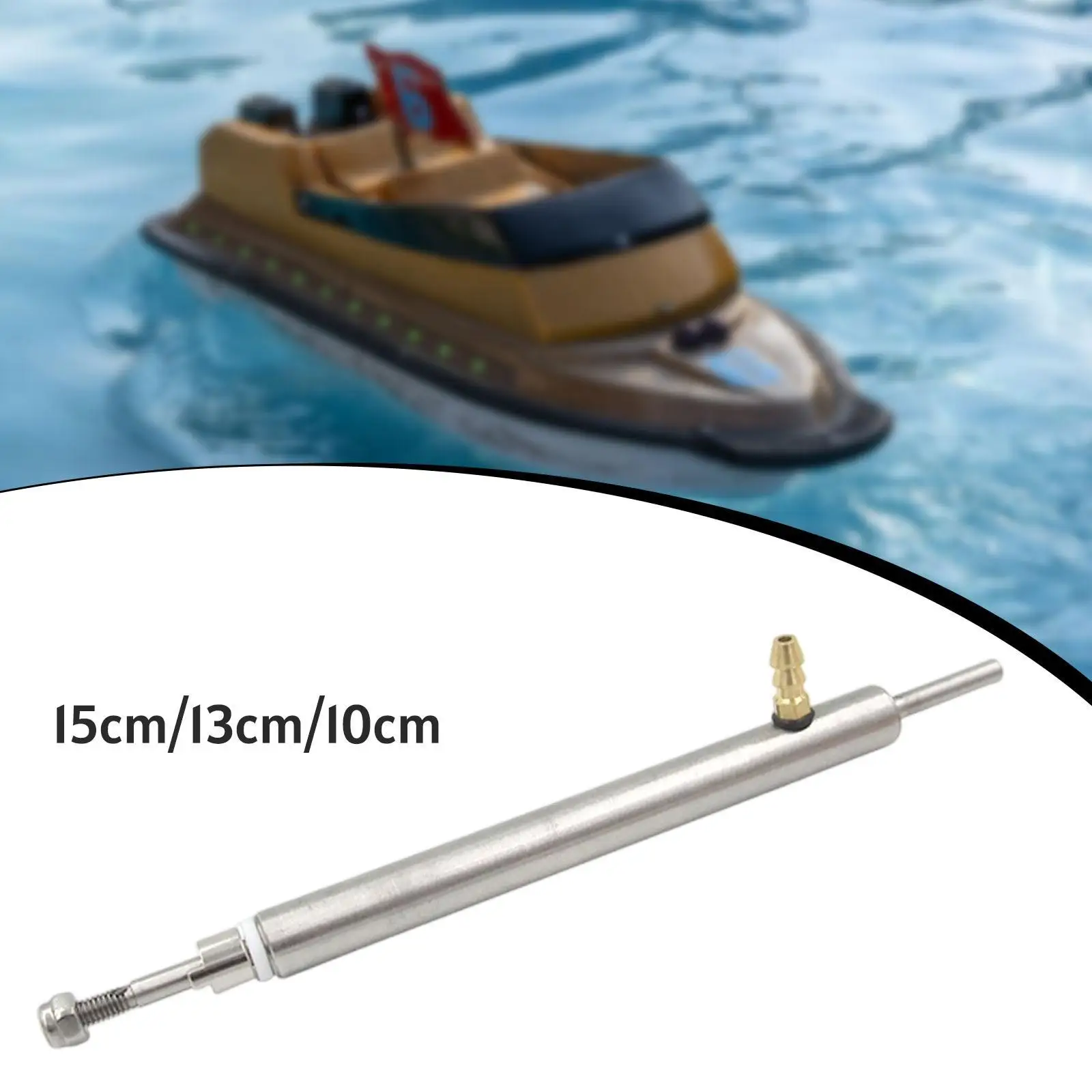 RC boot aandrijfas, 4 mm aandrijfas voor vissersboten, roestvrijstalen RC bootaccessoires met fitting