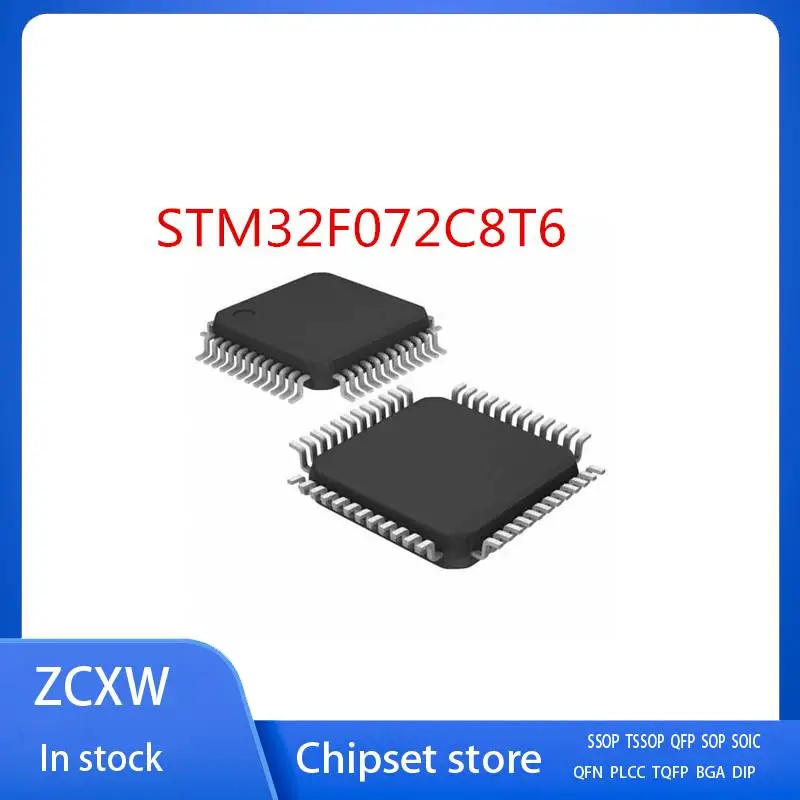 

New 2Pcs/Lot STM32F072C8T6 STM32F072 STM32F 072C8T6 LQFP-48