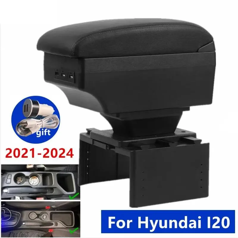 Für Hyundai I20 Armlehne box Für Hyundai i20 2021 2022 2023 Auto Armlehne Gewidmet Nachrüstung Innen lagerung box Auto Zubehör