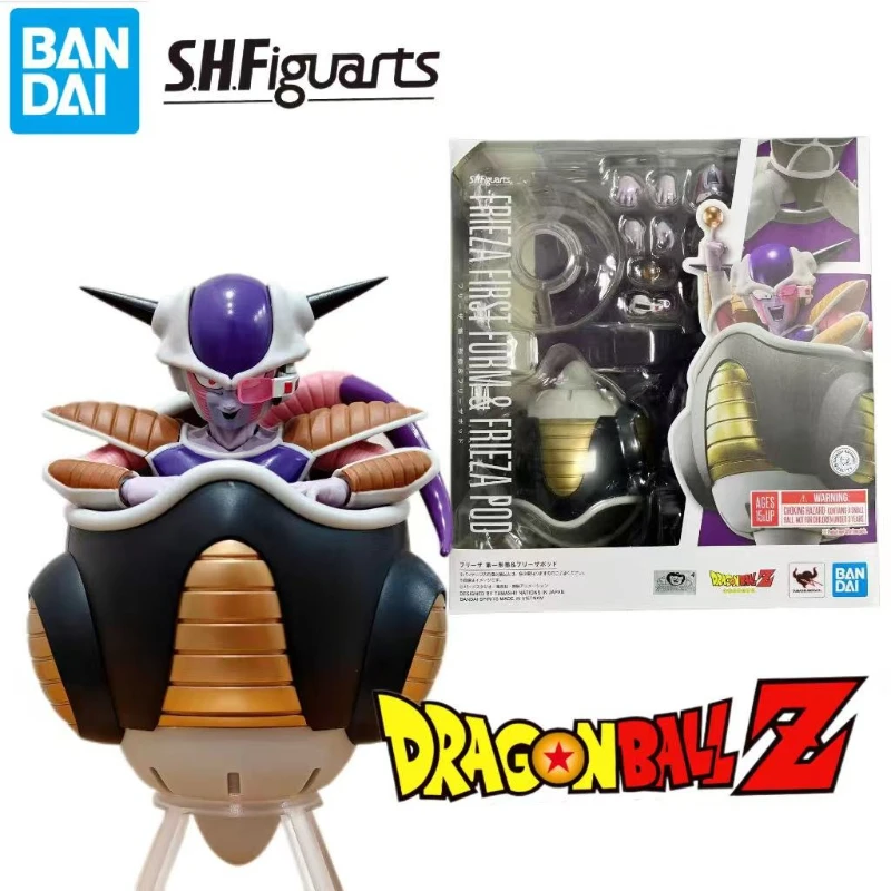 

In Stock Bandai 100% Genuine Dragon Ball Anime Figures SHF Frieza First form & Frieza Pod Action Figure Collection Model Toys