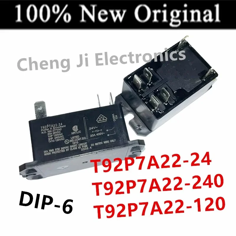 2PCS/Lot   T92P7A22-24 、T92P7A22-240 、T92P7A22-120   DIP-6   New original universal Power Relay