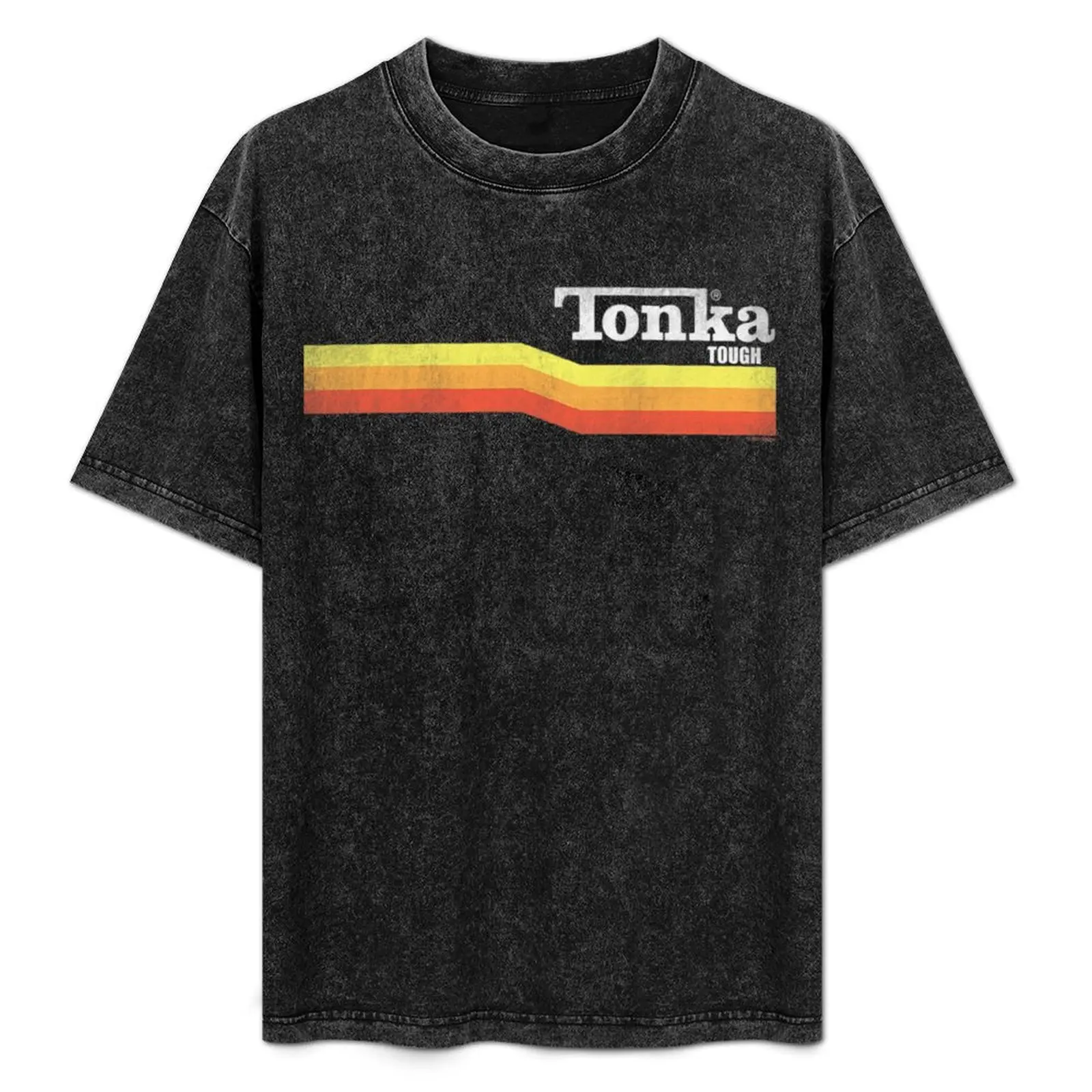 Camiseta con estampado de rayas Tonka Tonka Tough, camiseta con gráfico novedoso