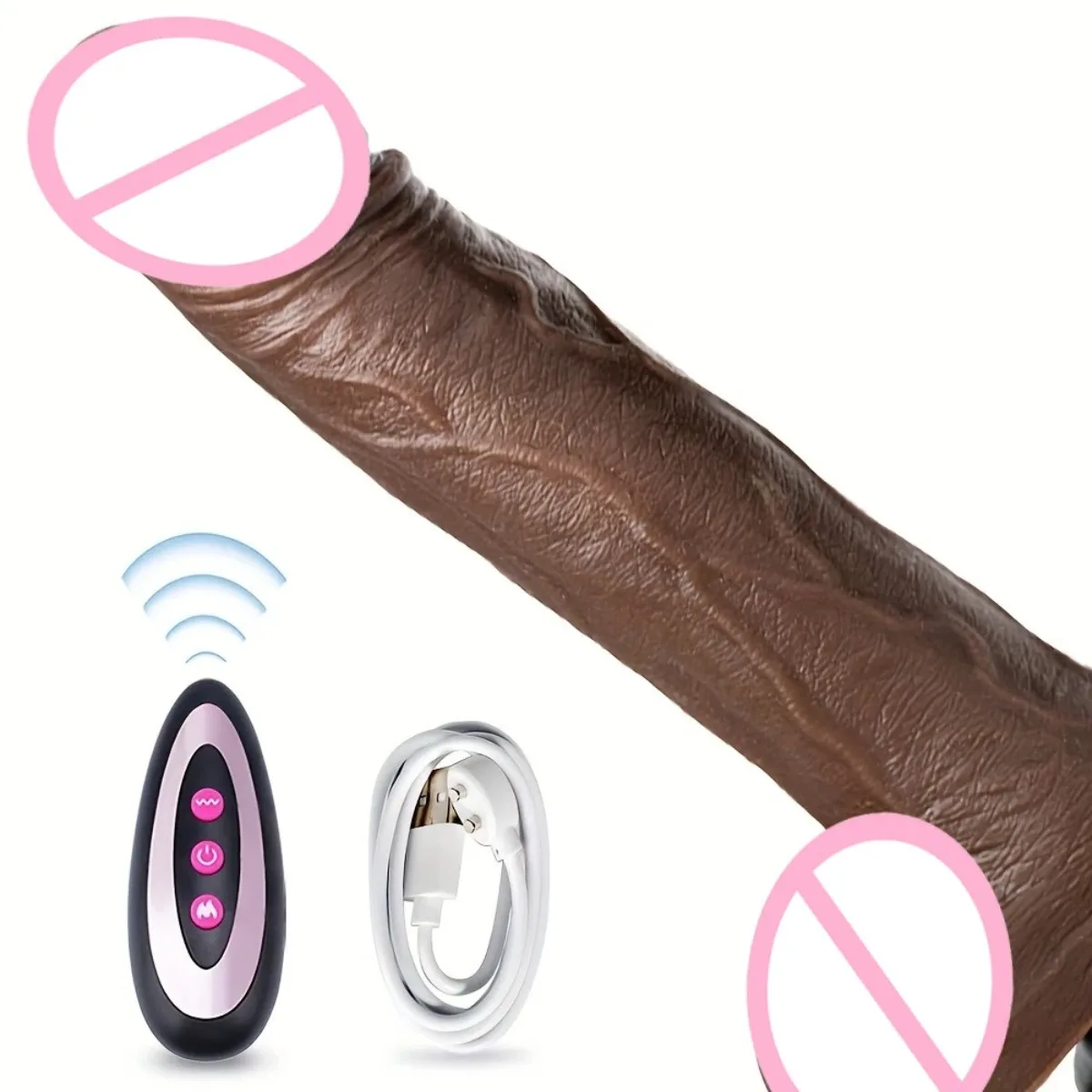 9 Inch Heating Rotation Dildo Liquid Silicone Extendable Infrared Sensors 10 Vibration Modes Rechargeable For Women Intimate Use