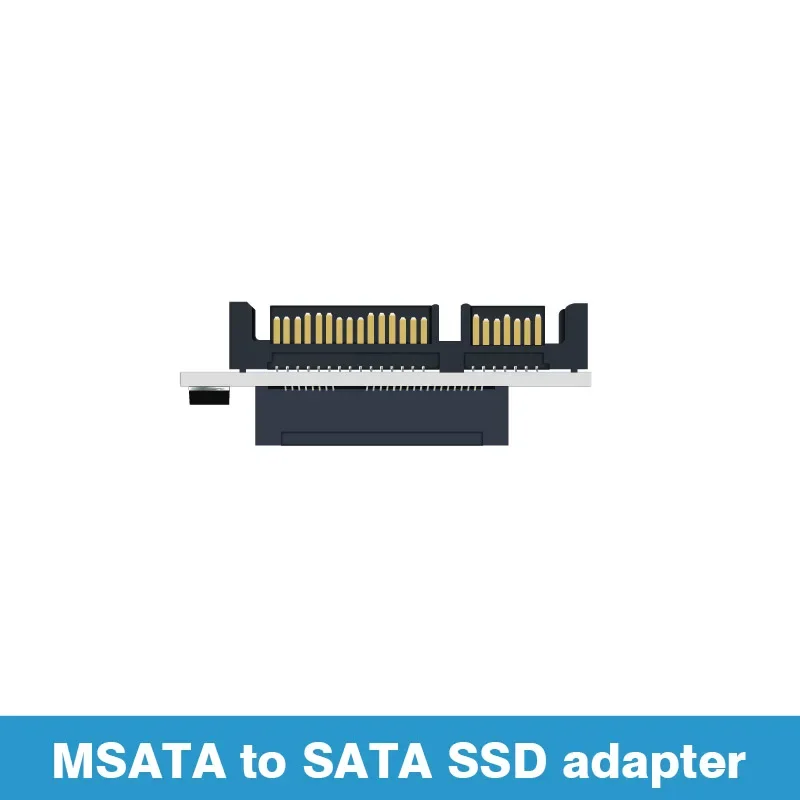 MSATA para sata 7 + 15 disco rígido ssd adaptador cartão de estado sólido fixo-livre prático teste plug-in adaptador