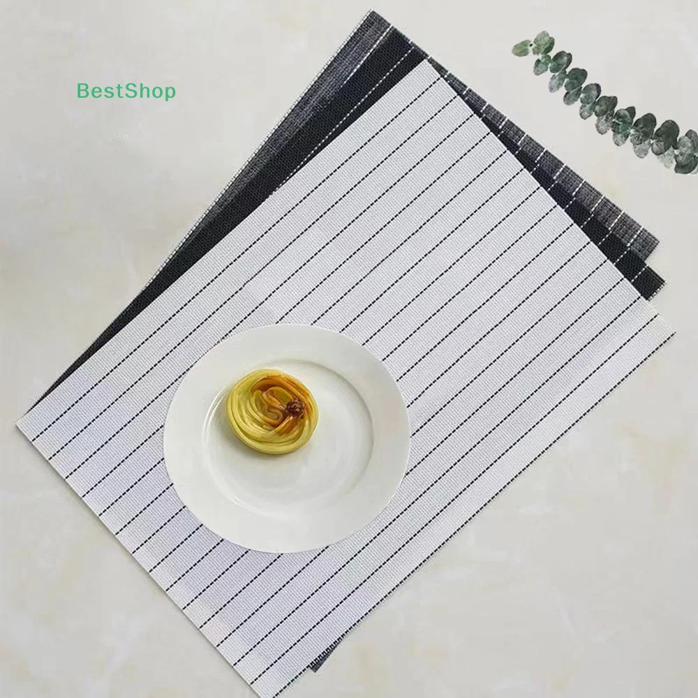Table Mat Non Slip Bowl Pad Coaster Washable PVC Dining Table Placemat Modern Home Decoration Accessory For Kitchen Dining Room