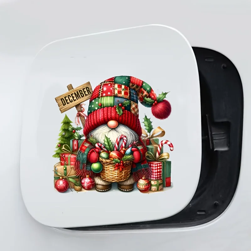 ملصق جنوم مريح لعيد الميلاد في ديسمبر للمركبات الاحتفالية والديكور"، مثالي لأجسام السيارات وأغطية الكمبيوتر المحمول #4