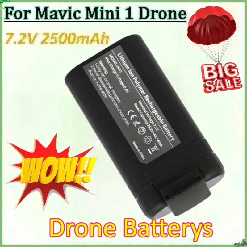 

7.2V 2500mAh Intelligent Flight Battery for Mavic Mini 1 Drone Flight Time 30 Minutes Accessories Rechargeable Batteries