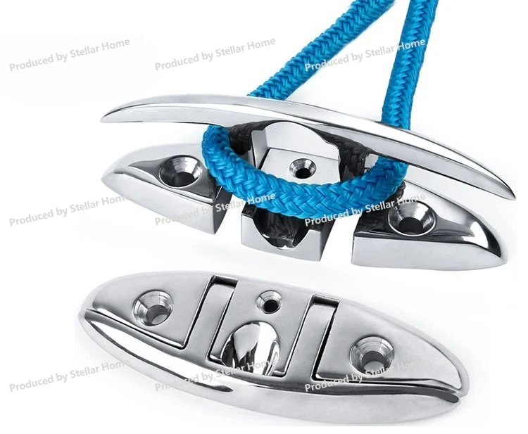 316 Stainless Steel Pull Cable Bolt, Folding Cable Bolt Yacht Marine Folding Handle Splint Mooring Column