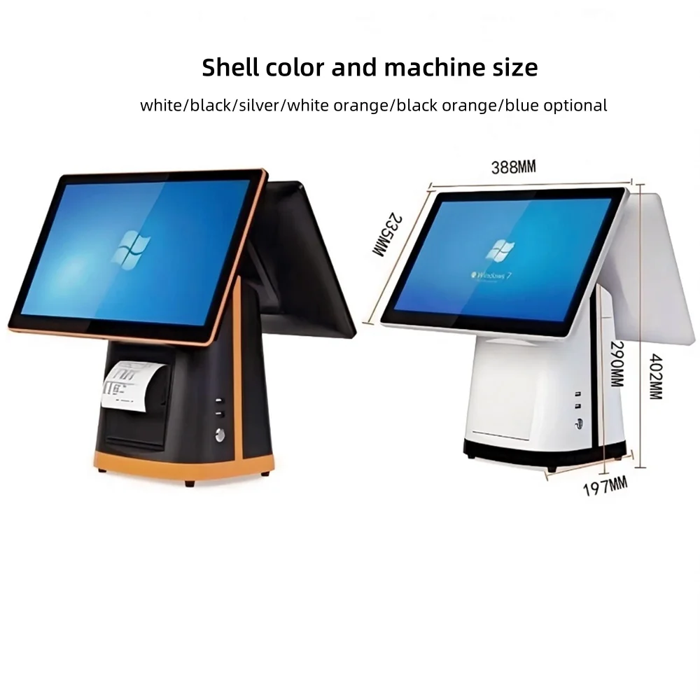 Dual Screen 15,6 inch Win 11 True Flat Touchscreen All-in-One kassa POS-terminal POS-systeem