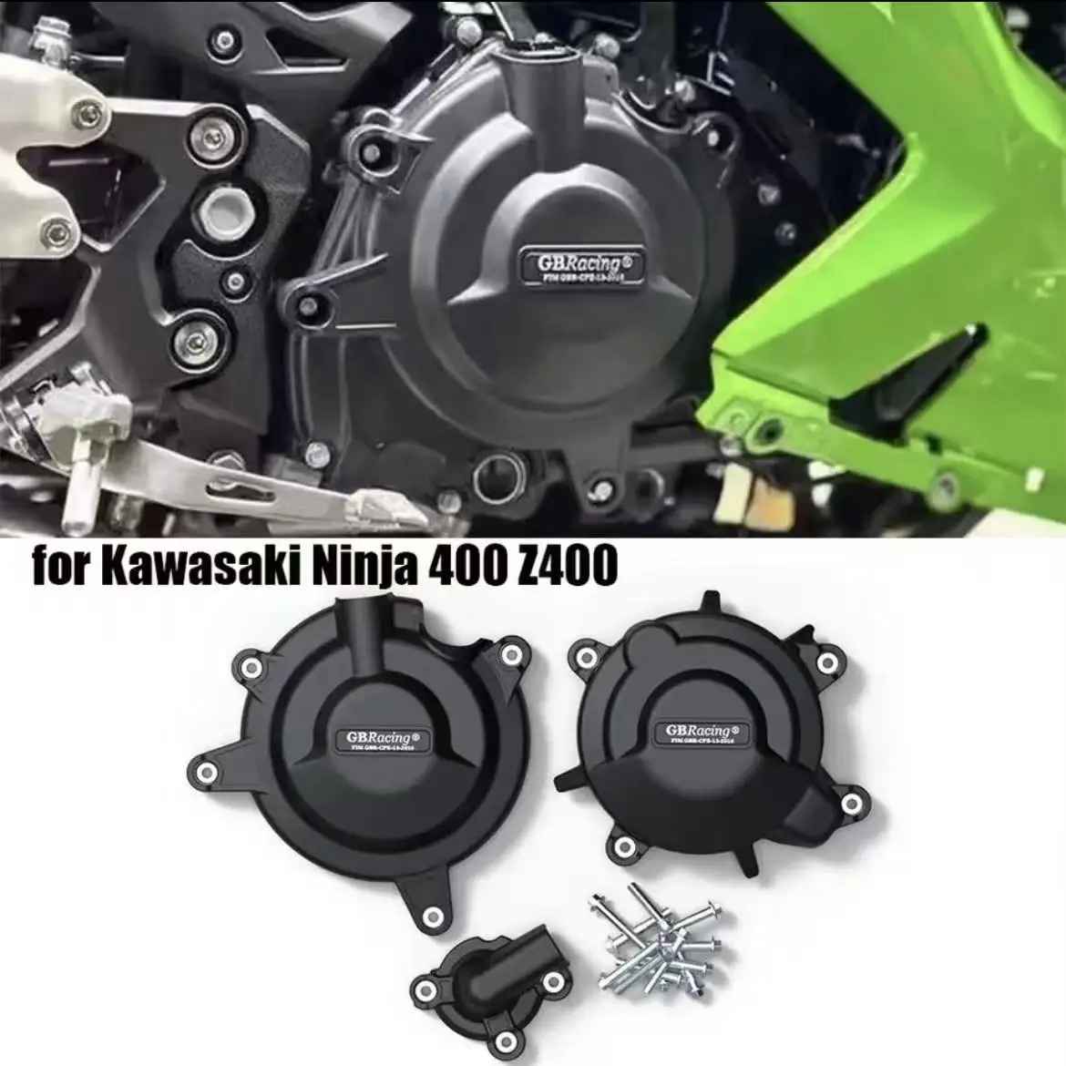 

for KAWASAKI Ninja 400 2018-2023 Z400 2019-2023 NINJA 500 2024- Motorcycle Engine Hood Protective Shell Accessories 2018-2024