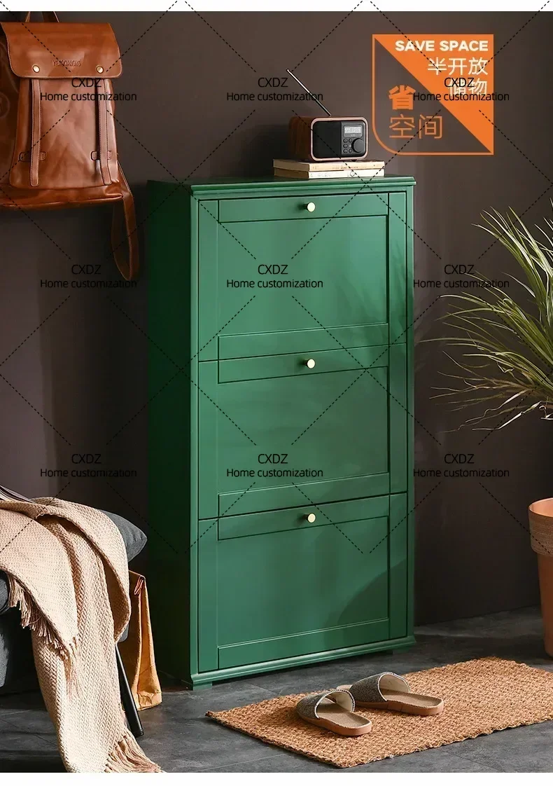 XX Princess Living Room Cabinets Tipping Bucket Postmodern Solid Wood Shoe Cabinet  Universal Zapatero Unique Furniture