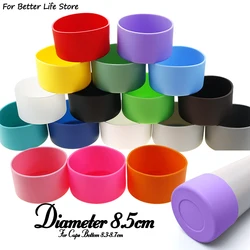 For Better Life 1Pc 8.5cm Soft Silicone Cup Bottom Sheath Protector Sleeve For Glass Water Tea Bottle Anti Damage Accessories