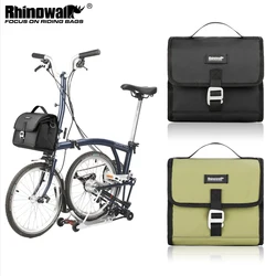 Rhinowalk Bike Handlebar Bag 4L-7L High Capacity Waterproof Insulated Shoulder Bag Mini Velo front bag For Brompton Folding Bike