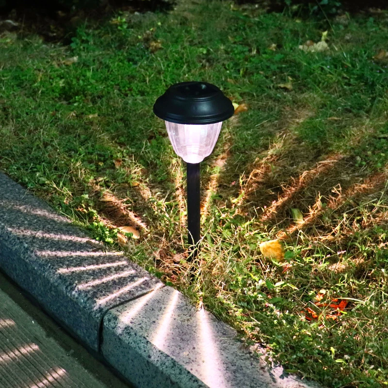 Solar Powered LED Lawn Lights Outdoor Waterproof Path Lamp Courtyard Landscape Lighting Balcony Porch Garden Decorative Lights