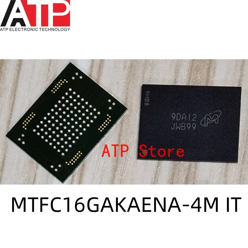 1 Piece New Original MTFC16GAKAENA-4M JWB99 BGA MTFC16GAKAENA-4M IT Chip IC FLASH 128GBIT MMC 100TBGA