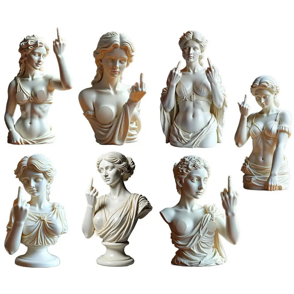 Statue Of Vienna Goddess Funny Goddess Statue 3D Resin Craft Ornaments Unique Design Cultural Symbol Office Home Decoration 2025