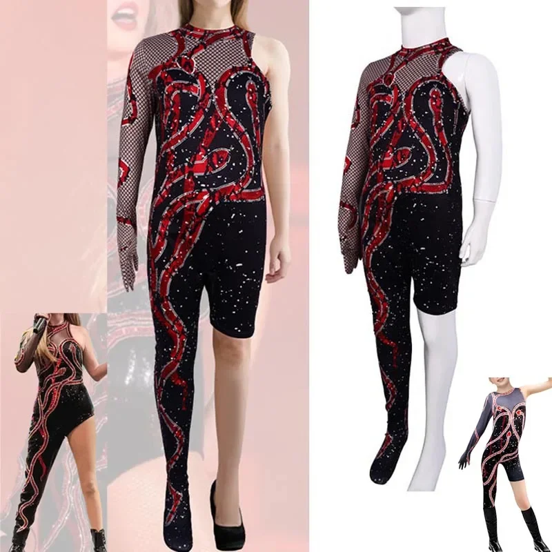 Taylor-女性のためのスネークジャンプスーツ,3Dプリント,ハロウィーンの衣装,セクシー,黒