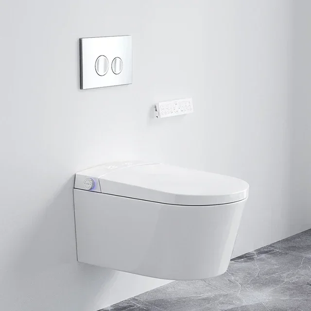 Concealed cistern intelligent wall hung automatic WC wall mounted smart toilet