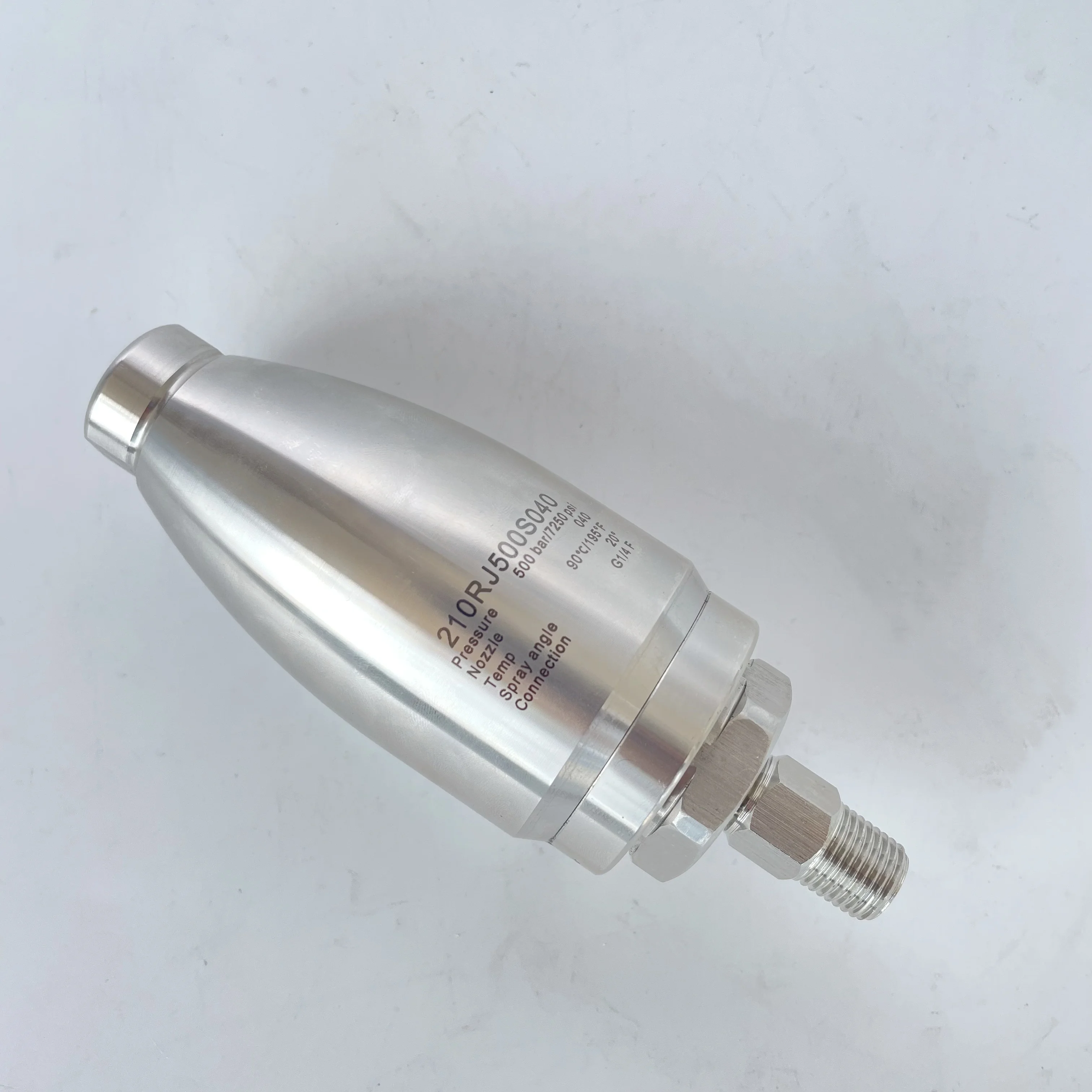 CS 500 bar ultra High Pressure Rotating Washing Turbo Nozzle with Ceramic Cone