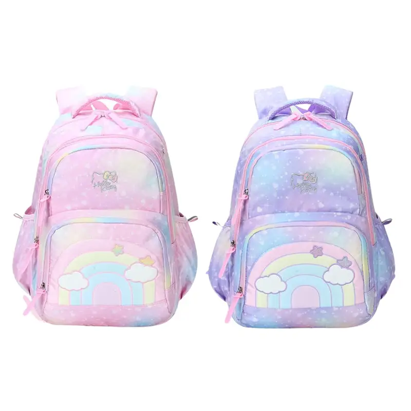 Sanrioed Hello Kitty Anime Cute Large Capacity Children Backpack Schoolbags Student Cartoon Shoulder Bag Travel Gift for Friend