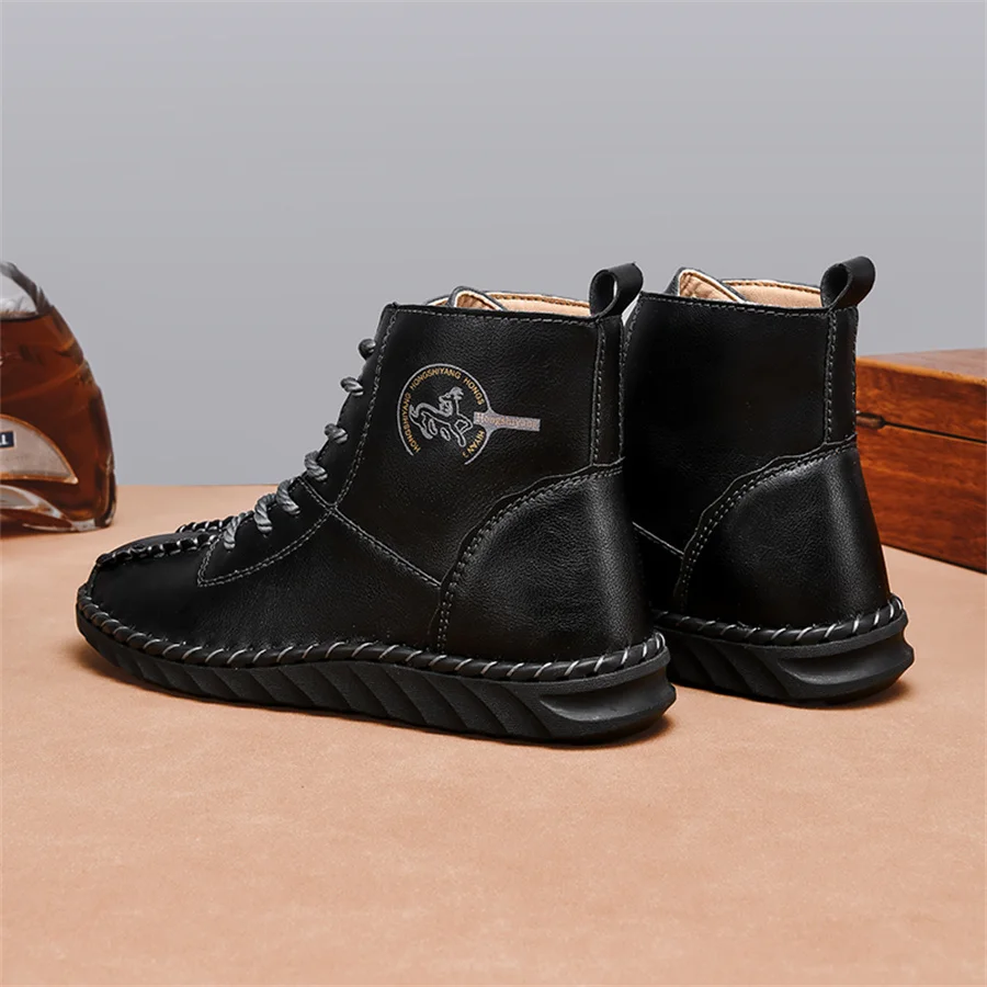 أحذية نسائية للفصول الأربعة، نعل ناعم جديد ومضاد للانزلاق، أحذية كاجوال مريحة عالية الجودة، أحذية عمل رياضية خارجية، أحذية جلدية مصنوعة يدويًا