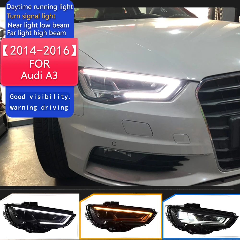 Car Styling Head Lamp for Audi A3 Headlights 2014-2016 A3 8V LED Headlight Projector Lens DRL Head Lamp Auto Accessories