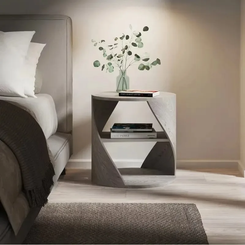 Aesthetic Minimalist Night Table Minimalist Furniture Storage Low Bedside Table Space Saving Luxury Mesa De Noche Home Products