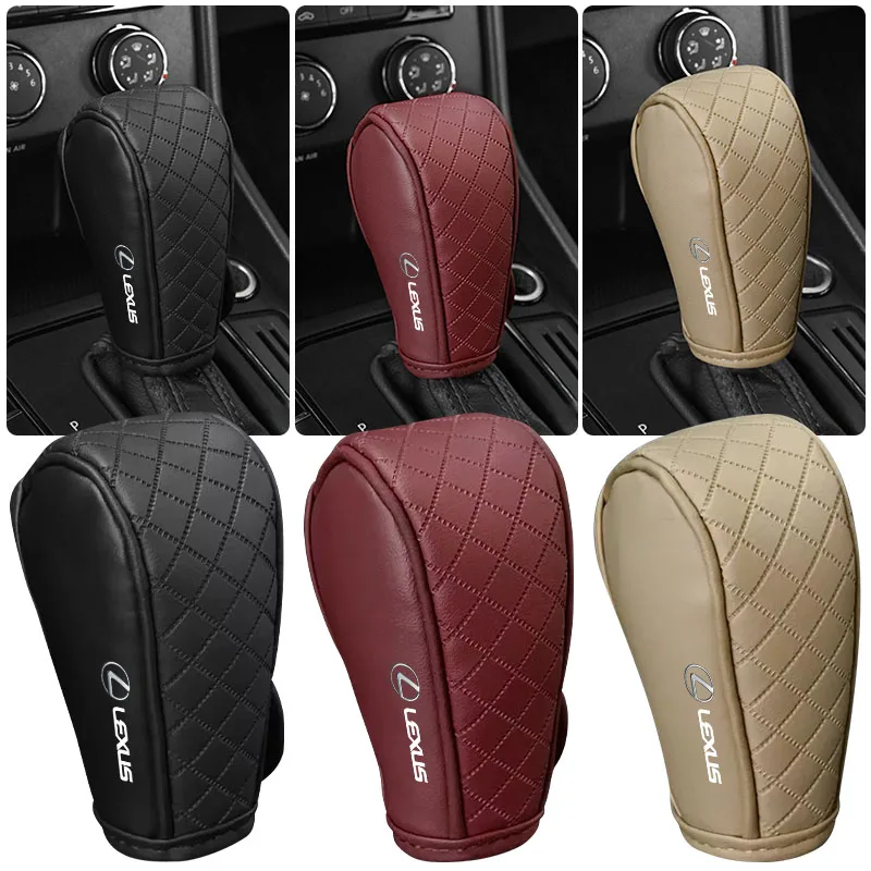 1 قطعة بولي Leather الجلود عدم الانزلاق مقاومة للاهتراء سيارة التحول غطاء مقبض لكزس EX300H RX450H IS300H ES300H NX RX GS Al20 LX GX