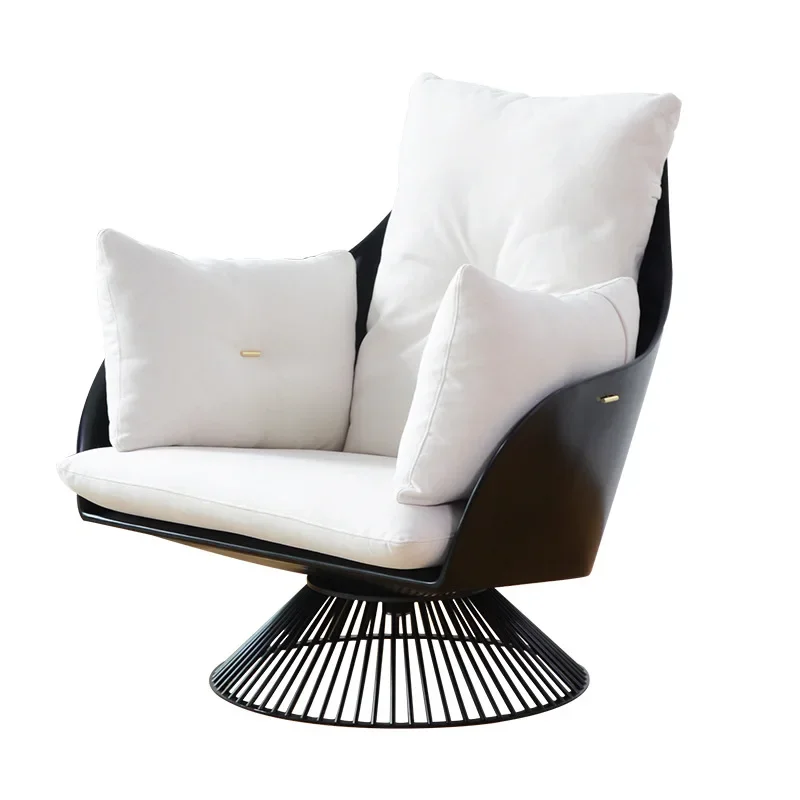 

Italian light luxury single sofa living room bedroom designer leisure chair hotel sales department high backrest negotiation