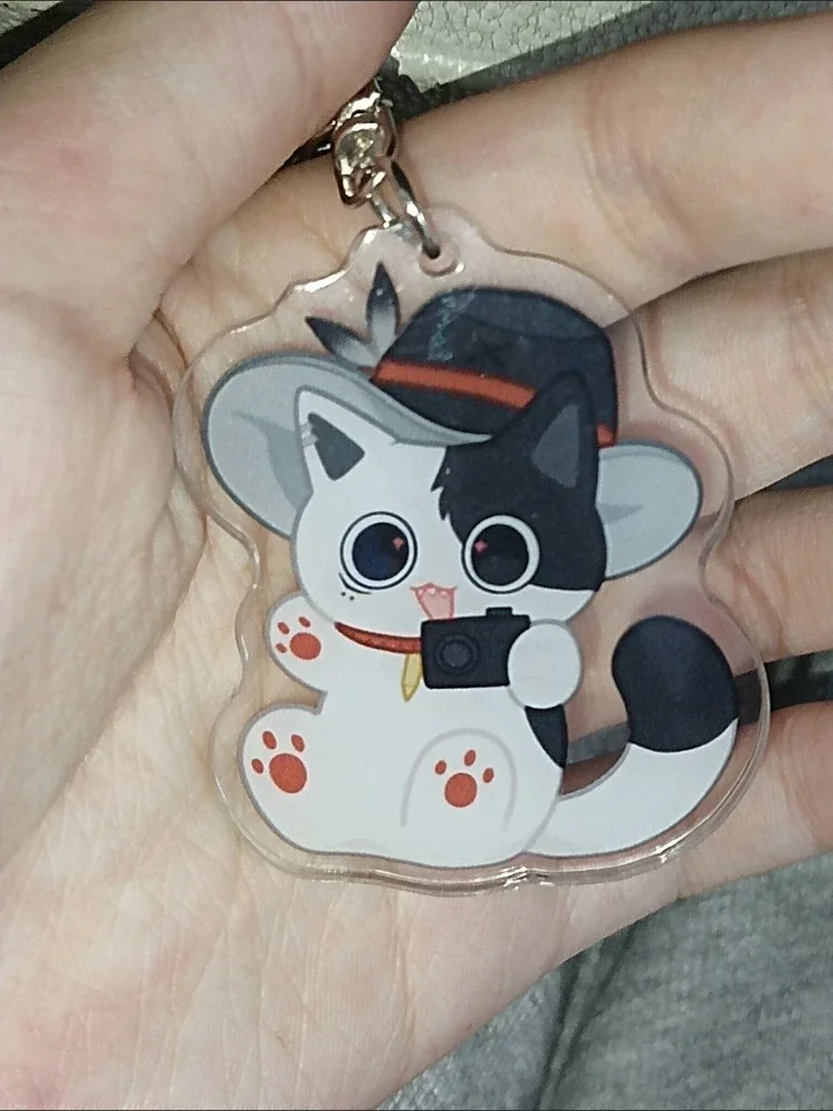 Game Honkai:Star Rail Cat Style Women Men Jewelry Acrylic Keychain Characters Boothill Blade Figures Key Chain Accessories Gifts