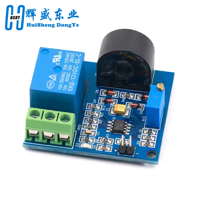 AC Current Detection Sensor Module 5V 12V 24V Relay Protection Module 5A Over-Current Overcurrent Protection Switch Output