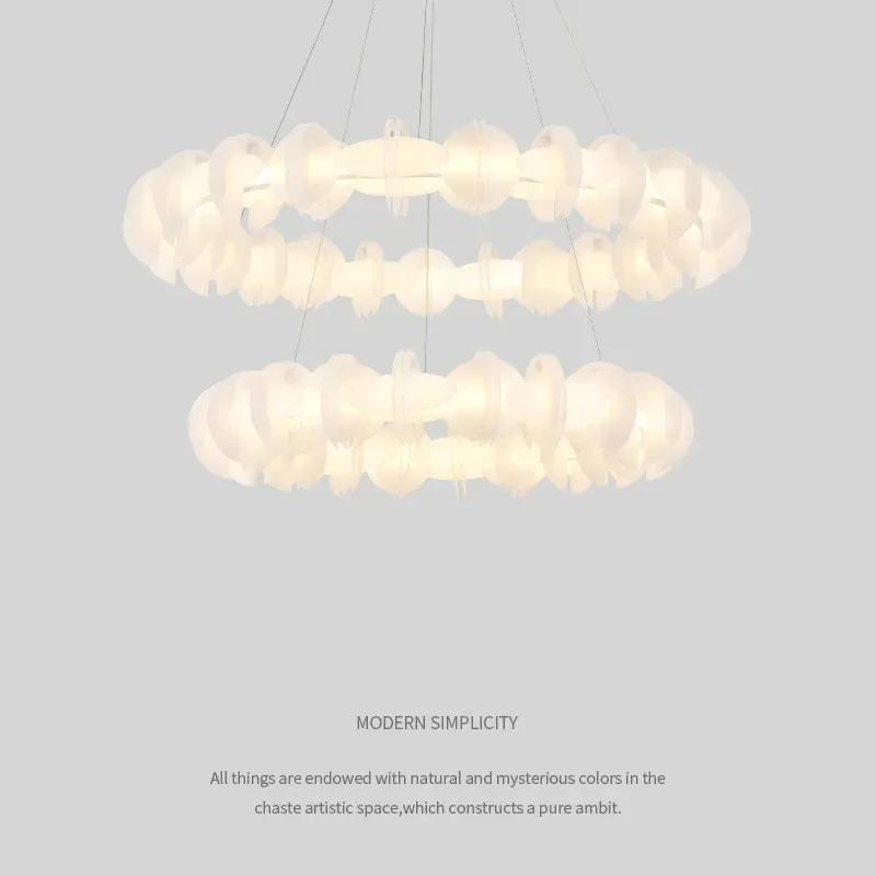 LED lights Cream Wind Chandelier Living Room Dining Room Bedroom Pumpkin Modern Creative Extremely Simple Nordic Japanese Style