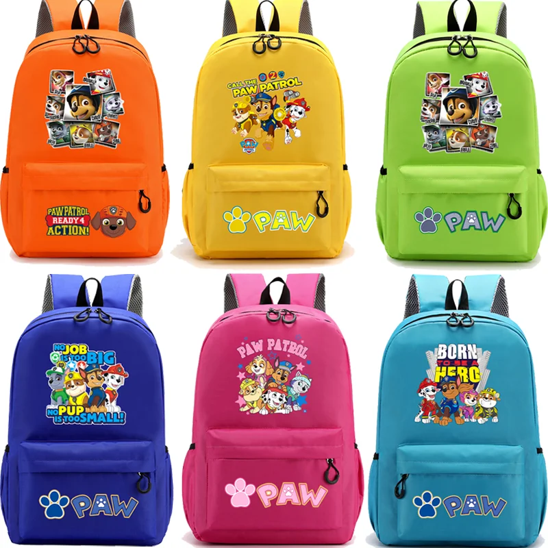 Mochila escolar de la Patrulla Canina, mochilas de Chase y Skye, mochila escolar con estampado de personajes de dibujos animados de anime, regalos para la vuelta al colegio, nuevo