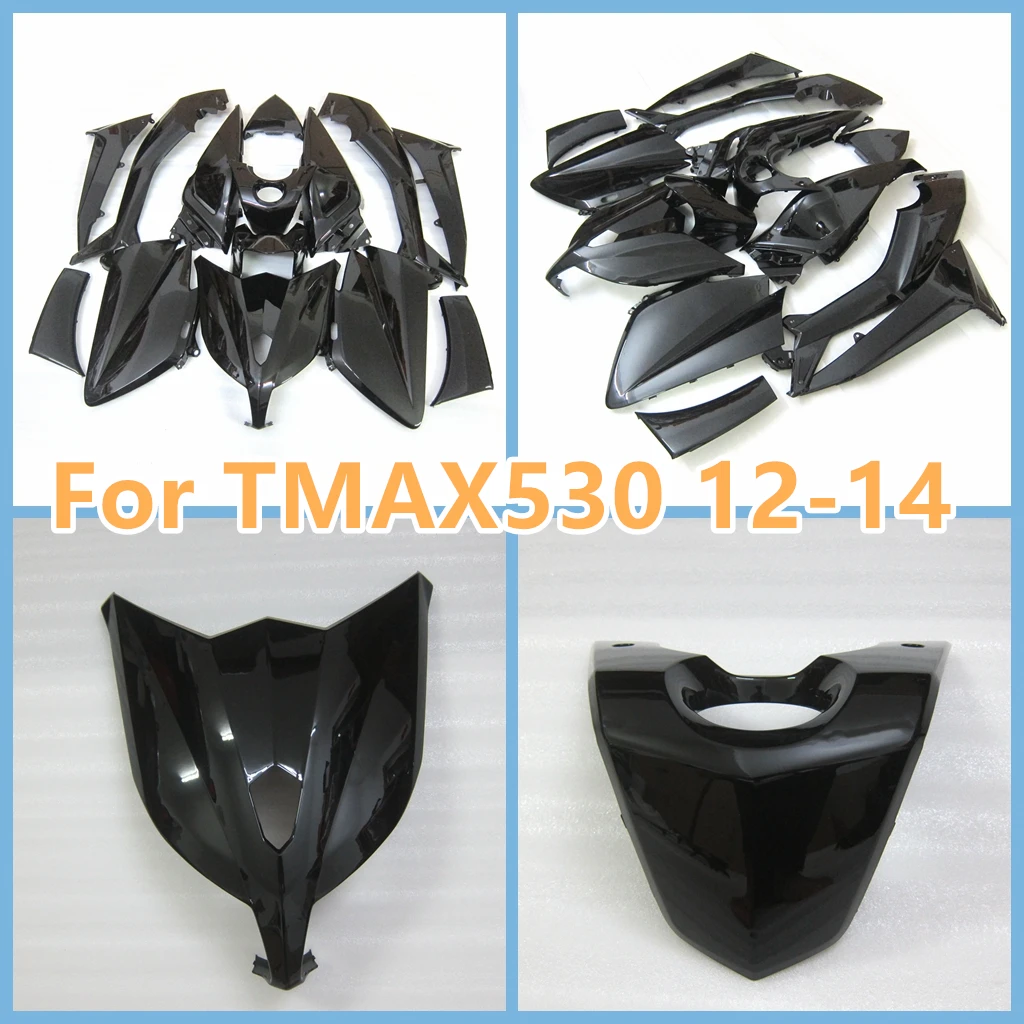 Black Motorcycle Fairing Set for Yamaha Tmax530 2012 2013 2014 TMAX 530 12 13 14 Full ABS Plastic Motorcycle Bodywork Cowling