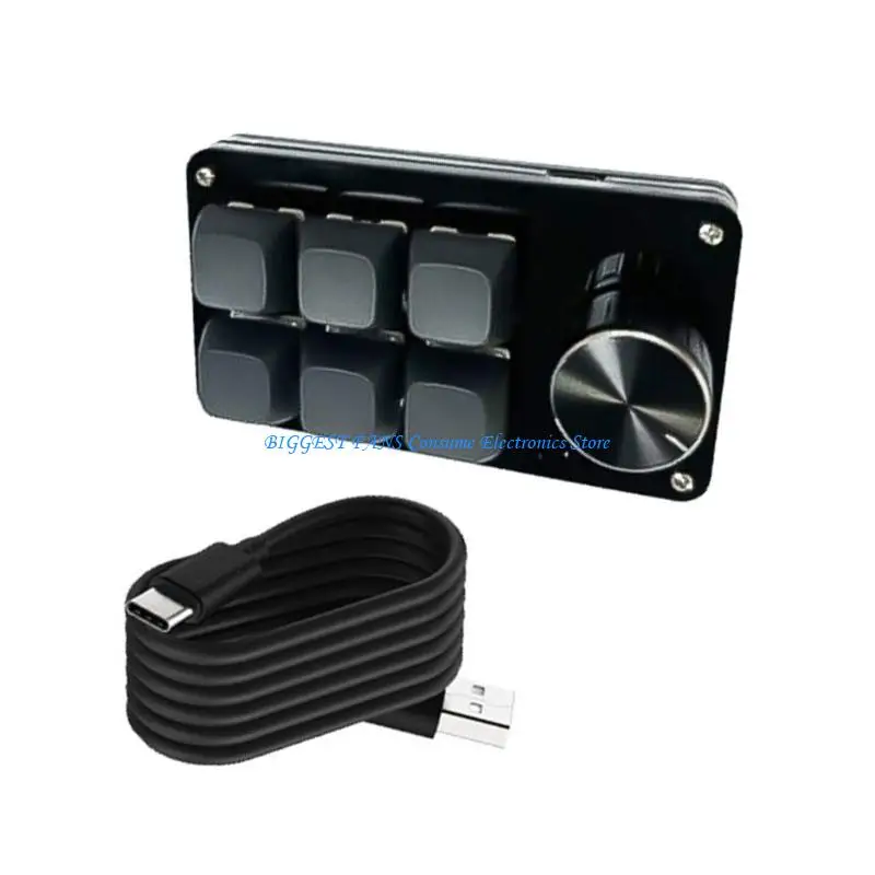 F68B 3Key/4Key/6Key/8Key Mechanical Macro Keypad مع تخصيص المقبض ، مفاتيح حارة قابلة للتبديل للاعبين والمبرمجين