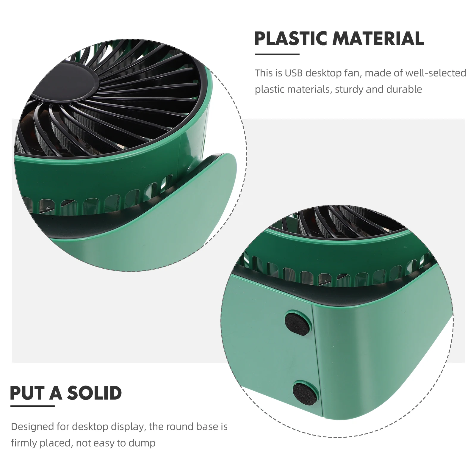 

Mini USB Desk Fan Lightweight Portable Cooling Air Circulator Small Table Fan for Home Office Travel Camping Picnic Outdoor Use