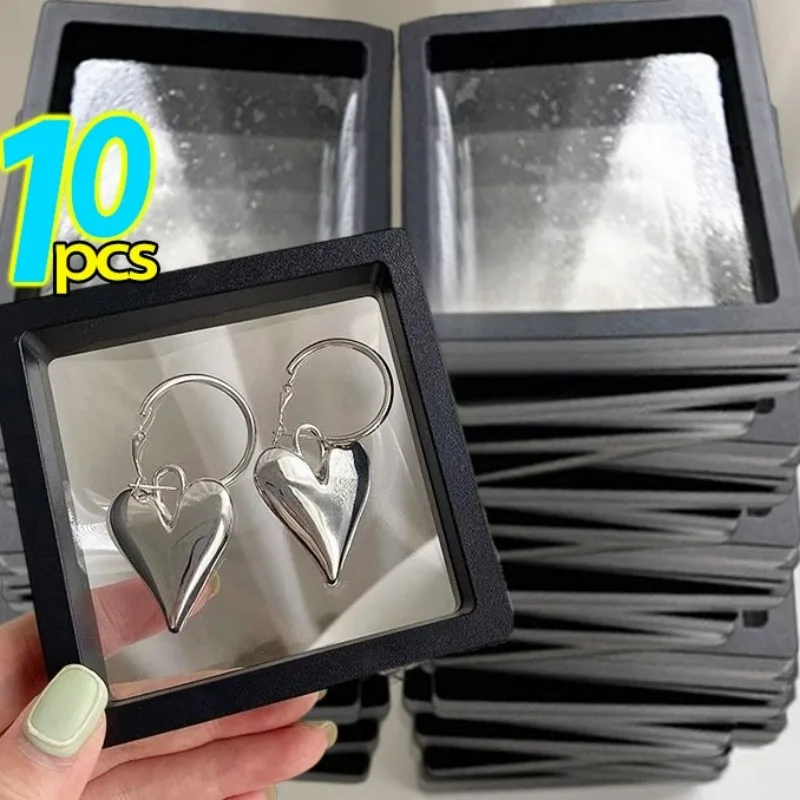 1/10Pcs 3D Floating Frame Jewelry Storage Box for Bracelets Necklace Earring Transparent Jewelry Display Frame Holder Box Case