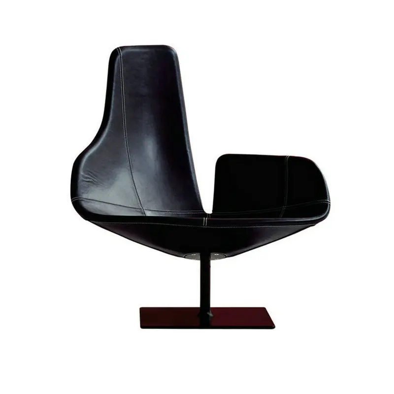 ⌁l Italian Modern Fjord Relax Armchair Luxury Comfort Rotatable Recliner Chair Hotel Leather Living Room Lounge Chairs