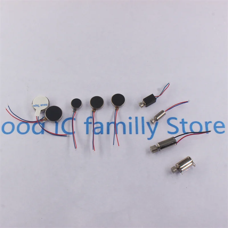 DC 3V 3.7V 8mm 10mm 0820 0827 0834 1027 1030 1234 Round Thin Vibration Motor Button Coin Vibrating Motor Vibrator Phone Massager