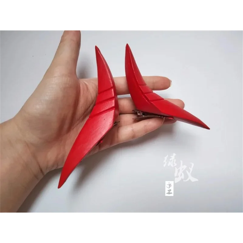 

2025 12 Azur Lane KMS Ulrich von Hutten Cosplay Horns Headwear Props Hair Clip Costume Accessories