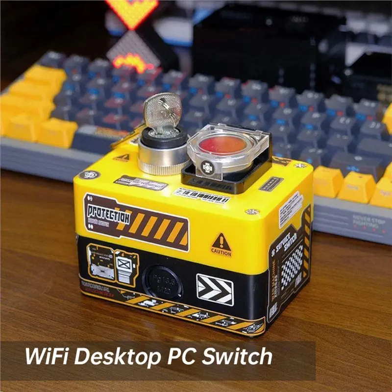 Wifi Wireless Desktop PC One-Click Startswitch Boot DIY Key External Dual Chassis On/Off Control For Major Computers B