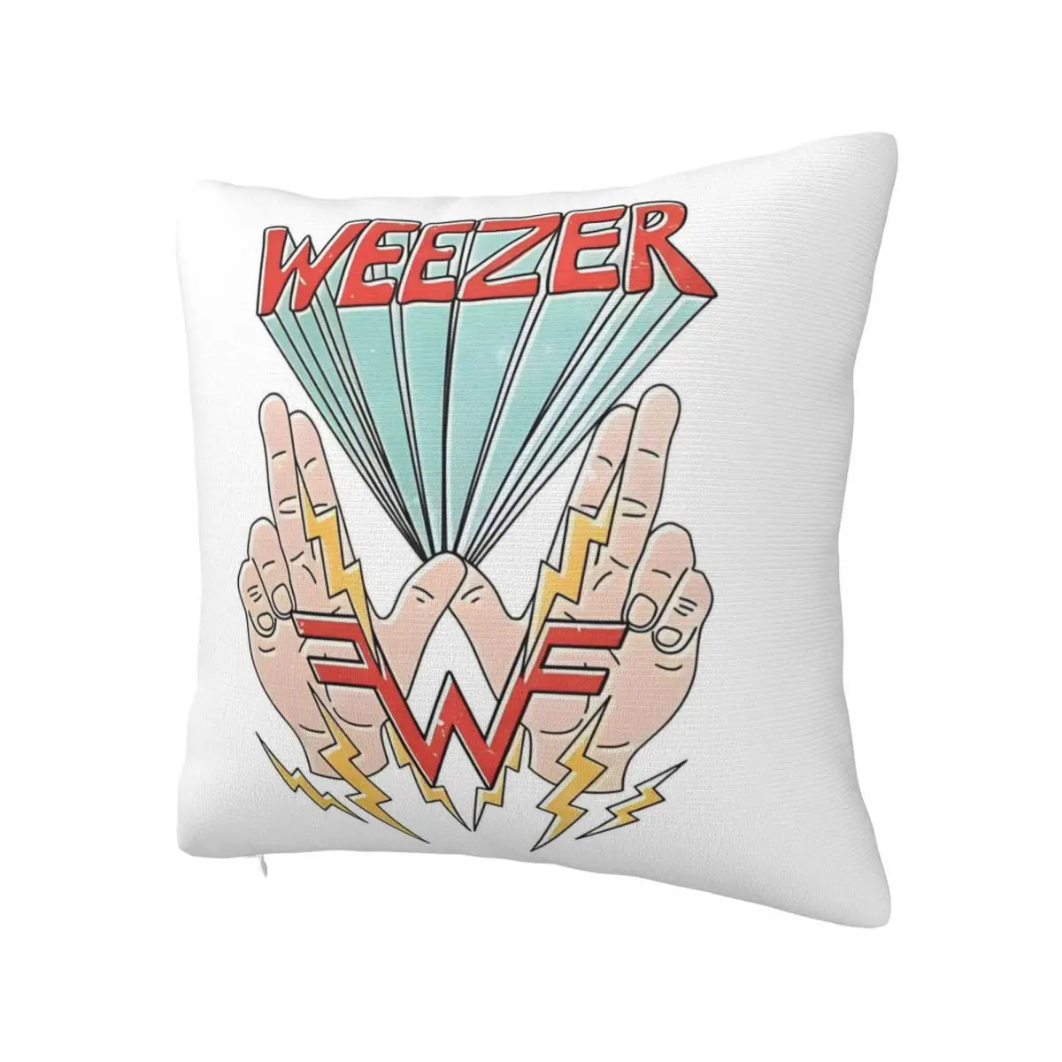 Weezer Pillow Case Cute Funny Pillow Cover Soft Graphic Cushion Cover Pillowcases For Living Room Chair