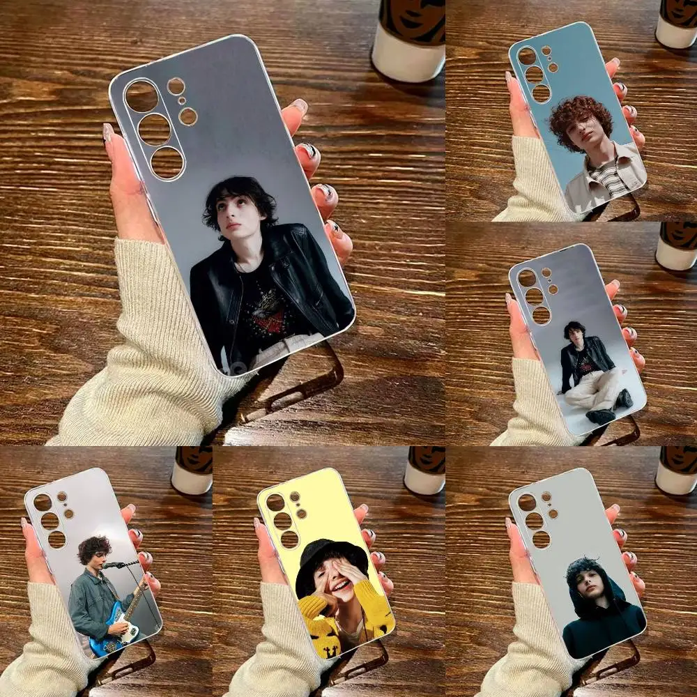 Actor Finn Wolfhard Phone Case For Samsung S25,24,21,22,23,30,Ultra,20,Plus,Fe,Lite,Note Transparent Cover